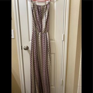 Karina Grimaldi strapless maxi dress!
